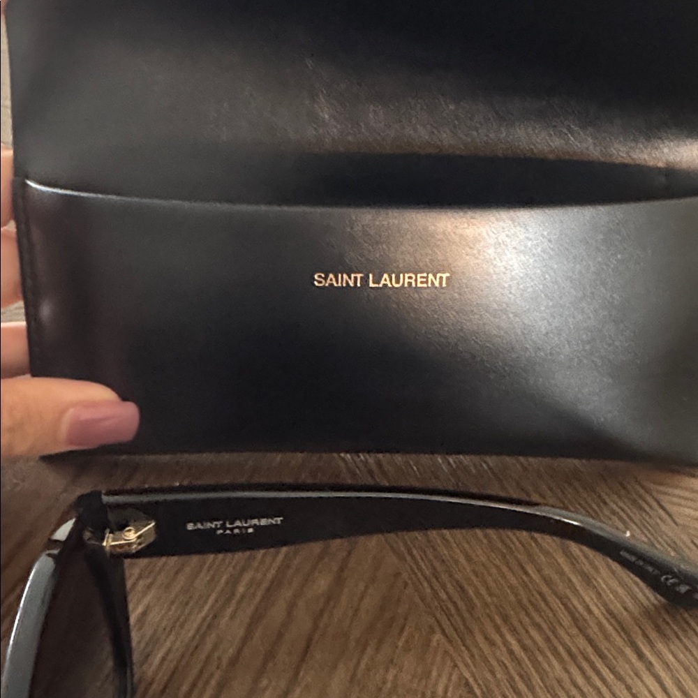 SAINT LAURENT 56mm Cat Eye Sunglasses, BRAND NEW, Black, $580 - Picture 7 of 10